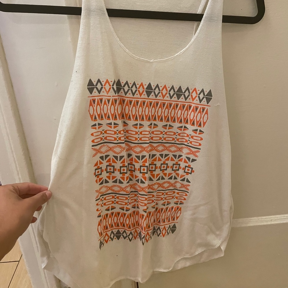 Women Aztec graphic tank top. Never worn